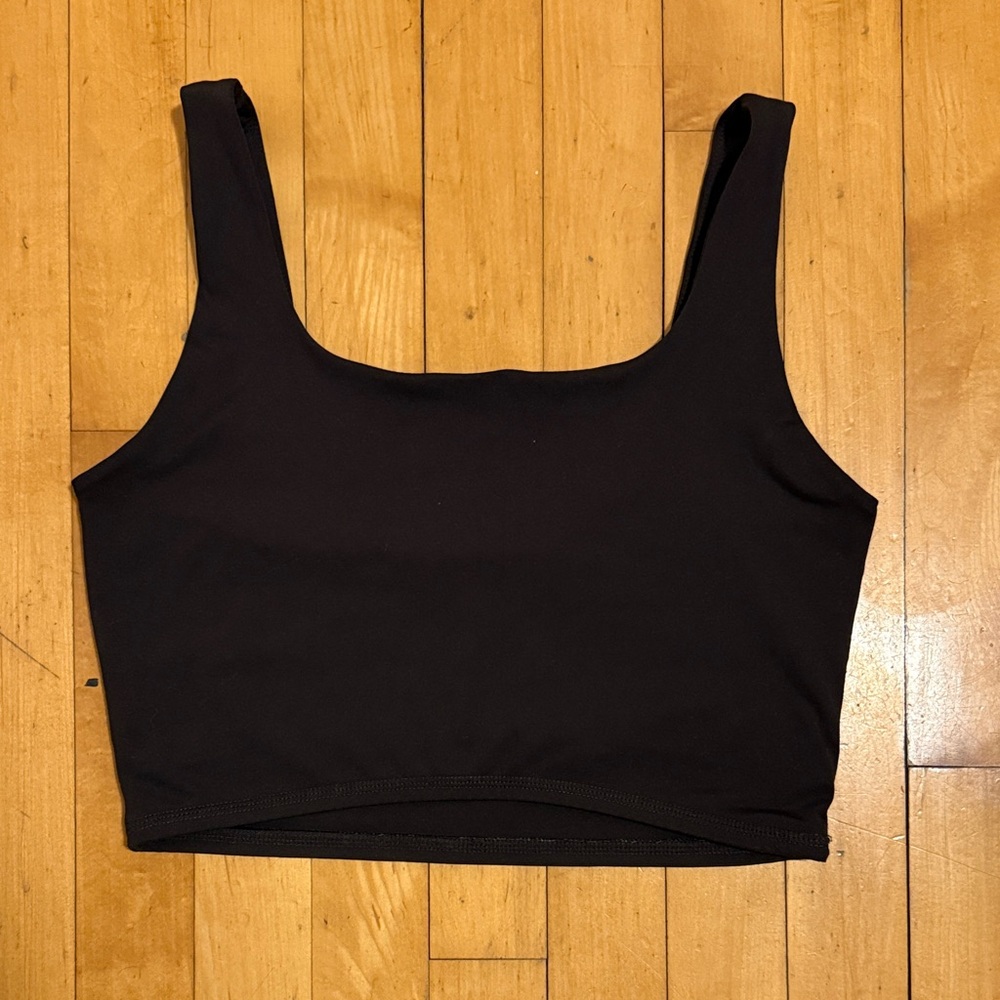WeWoreWhat Black Cropped Exercise Top